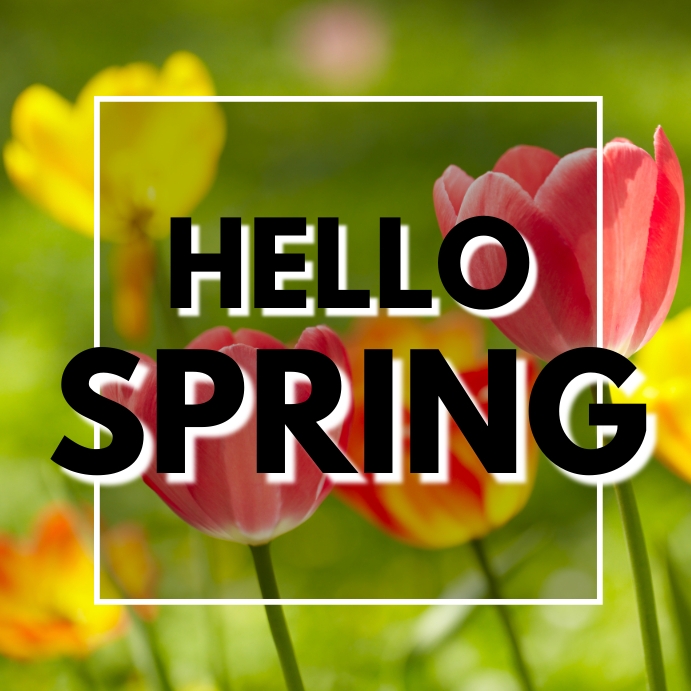 HELLO SPRING 7 Template | PosterMyWall