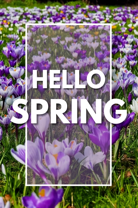 HELLO SPRING 76 Template | PosterMyWall