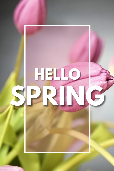 HELLO SPRING 84 Template | PosterMyWall