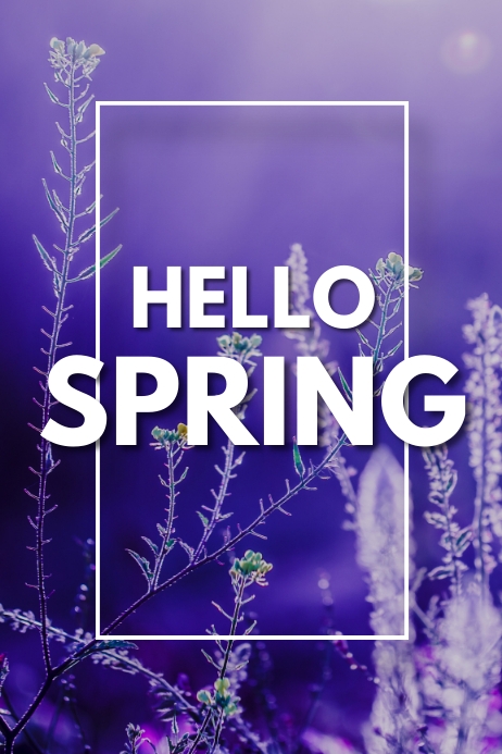 HELLO SPRING 85 Template | PosterMyWall