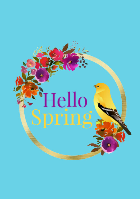 Hello Spring A4 template