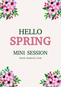 Hello Spring Poster Template | PosterMyWall