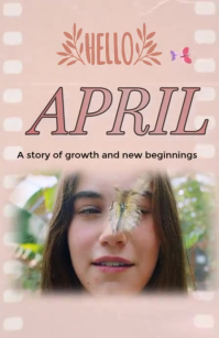 Vintage Film Strip Spring Movie Poster Tabloid size template