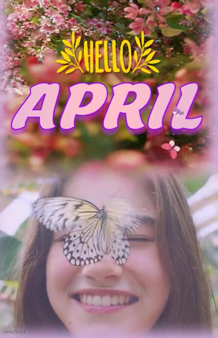 Hello spring april Template | PosterMyWall