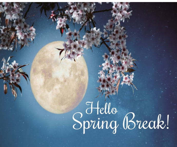 Plantilla de Hello spring break | PosterMyWall