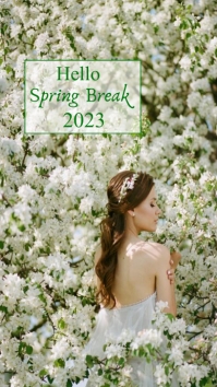 Hello spring break Instagram story. Template | PosterMyWall