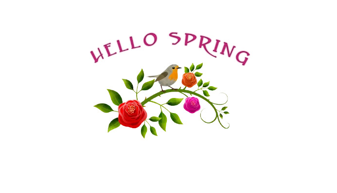Hello Spring Business Card Template | PosterMyWall
