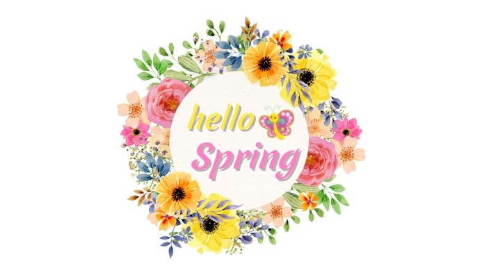 Hello Spring Business Card Template | PosterMyWall