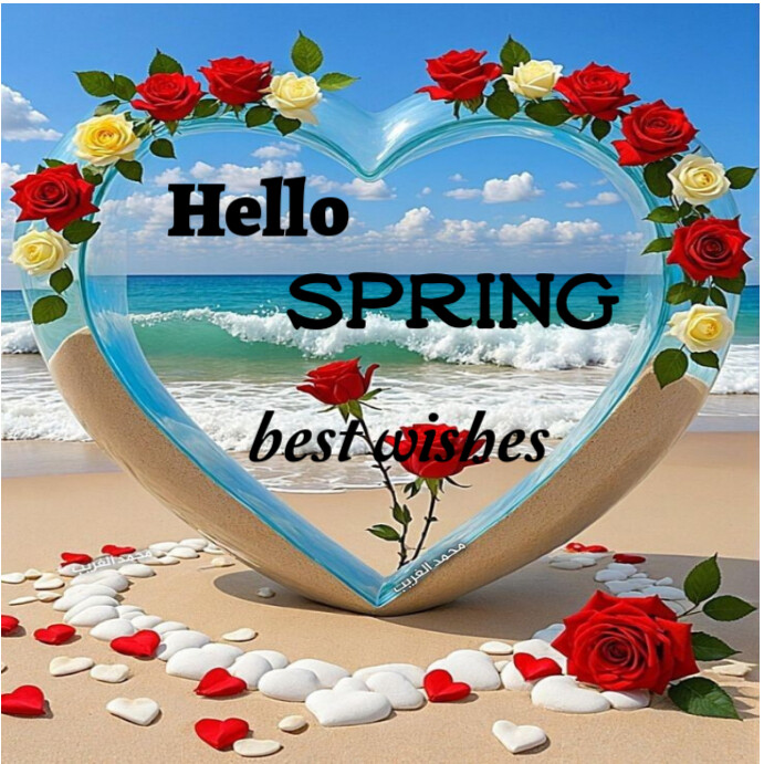Hello spring card Templat | PosterMyWall