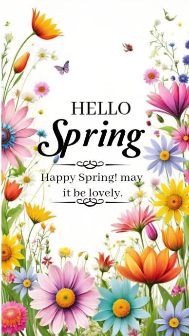 Spring Greetings Facebook Story Template | PosterMyWall