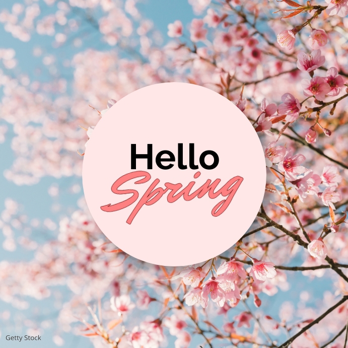 Hello spring Template | PosterMyWall