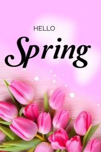 Hello spring Gráfico de Tumblr template