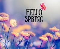 Hello spring Template | PosterMyWall