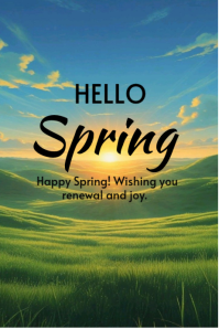 Hello spring Template | PosterMyWall