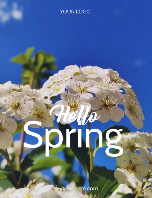 Hello spring Template | PosterMyWall
