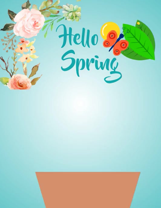 Copy of hello Spring | PosterMyWall