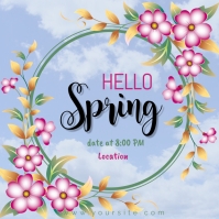 Hello Spring Template | PosterMyWall