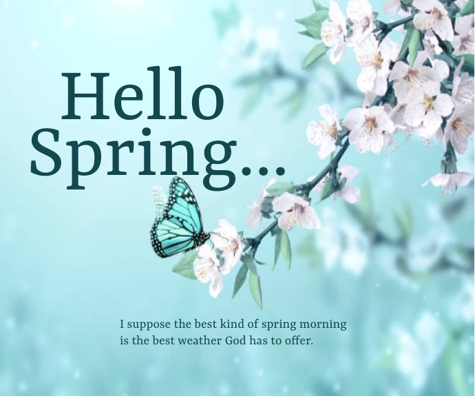 Hello spring Template | PosterMyWall