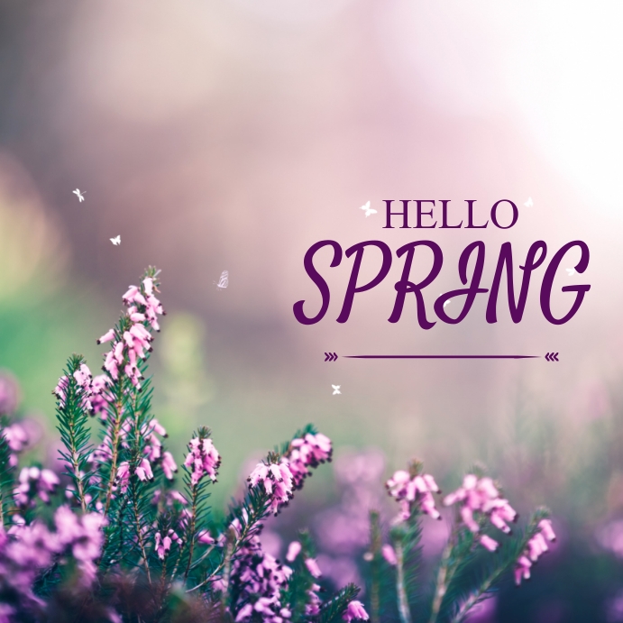 Hello spring Template | PosterMyWall