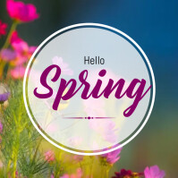 HELLO SPRING BREAK Template | PosterMyWall