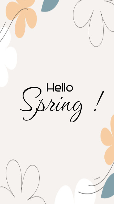 Copy of Hello Spring | PosterMyWall