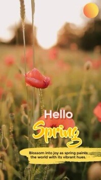 Hello Spring Video Hello Spring Template | PosterMyWall