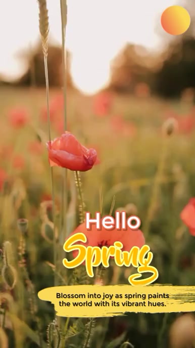 Copy of Hello Spring | PosterMyWall