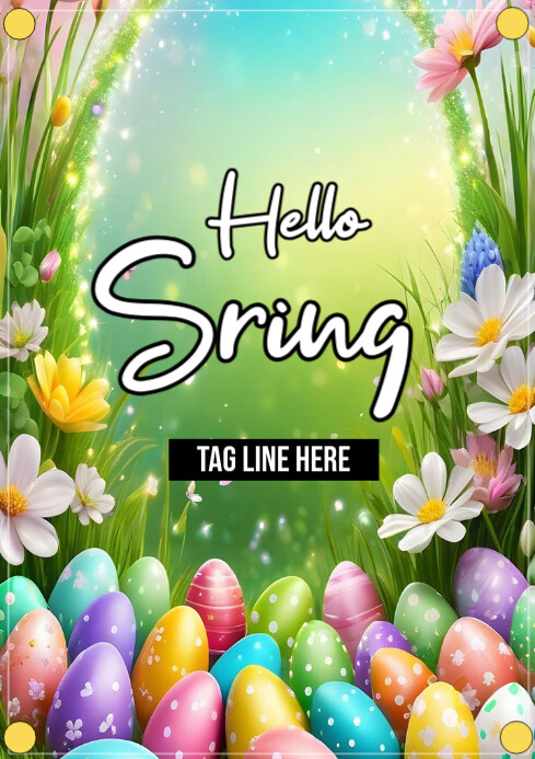 Plantilla de hello spring | PosterMyWall