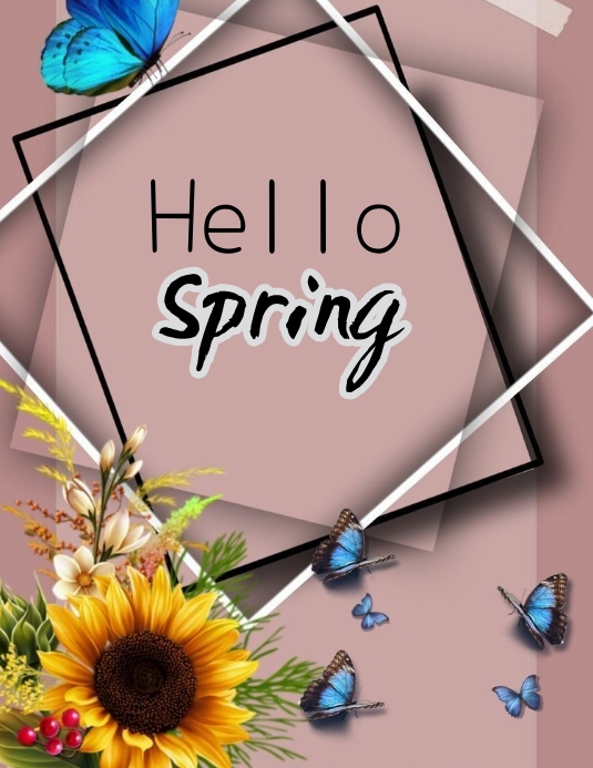 Copy of Hello spring | PosterMyWall