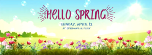Hello Spring Portada de Facebook template