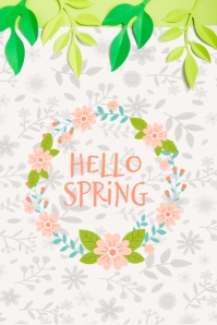 Hello Spring Poster Template | PosterMyWall
