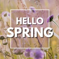 Hello spring Template | PosterMyWall