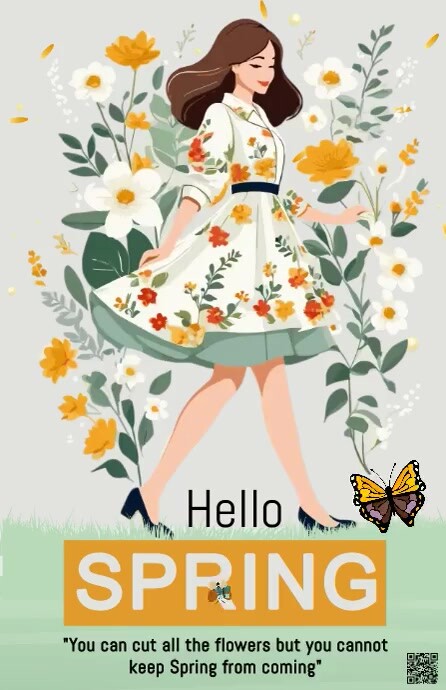 Copia de Hello spring | PosterMyWall