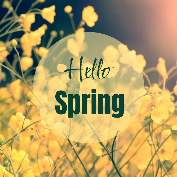 Hello Spring Template | PosterMyWall