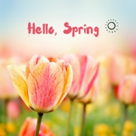 Hello spring Template | PosterMyWall