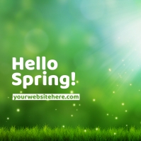 spring, hello spring Template | PosterMyWall