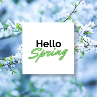 Hello spring Template | PosterMyWall