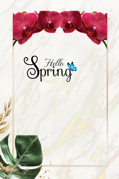 hello spring Template | PosterMyWall