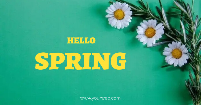 Hello Spring Template | PosterMyWall