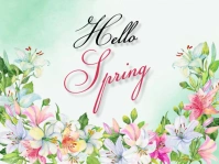 Hello Spring Yard Sign template