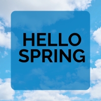 Hello Spring Template | PosterMyWall