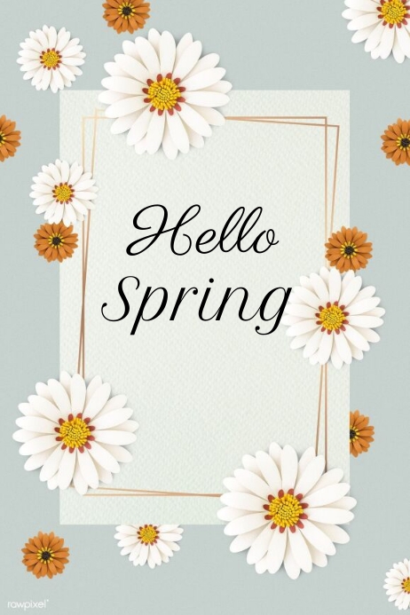 HELLO SPRING Template | PosterMyWall