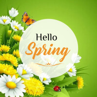 HELLO SPRING Template | PosterMyWall