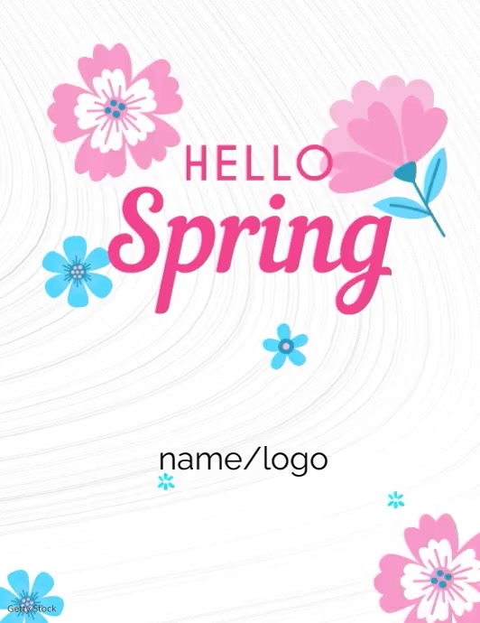 Copy of Hello spring | PosterMyWall