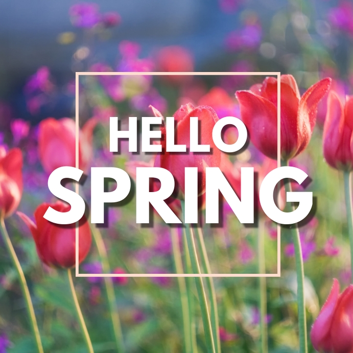 HELLO SPRING Template | PosterMyWall
