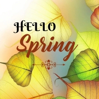 Hello spring Template | PosterMyWall