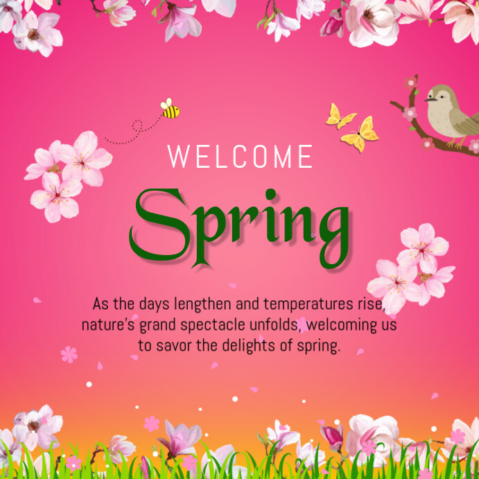 Copy of hello spring | PosterMyWall