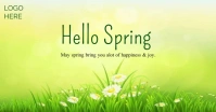 Hello Spring Facebook Shared Image template