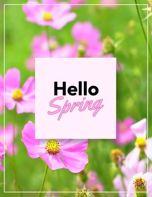 Copy of Hello spring | PosterMyWall
