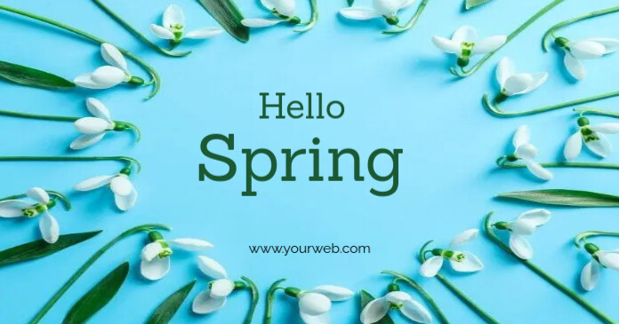 Hello Spring Template | PosterMyWall